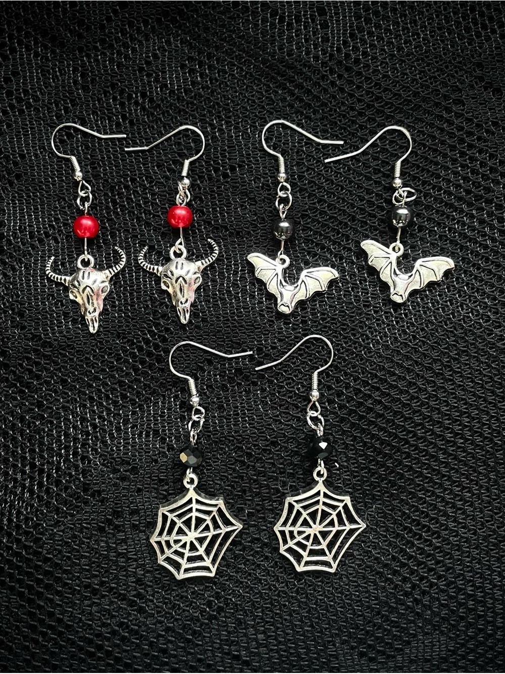 Handmade Silver Gothic Earrings Bundle